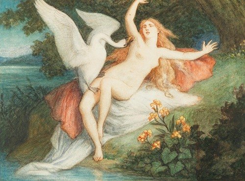 Leda with the Swan (1908) — Christian Griepenkerl