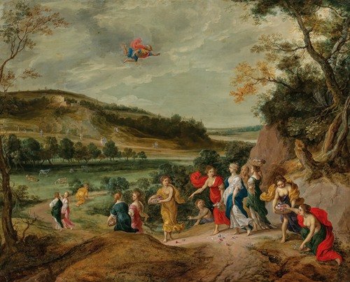 Mercury in love with Herse (Ovid, Met. II, 710–731) (17th Century)