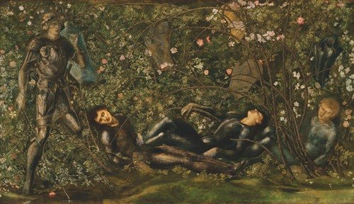 The Prince entering the Briar Wood (1869)