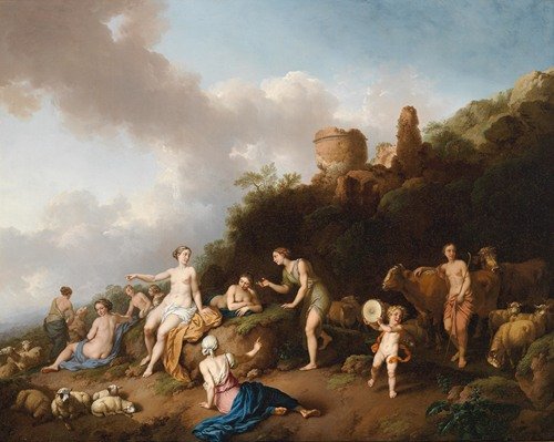 Pastorale Landschaft mit Diana und ihren Nymphen (1754)
