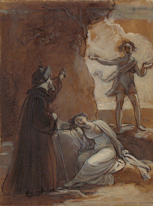 Prospero and Ariel (1821)
