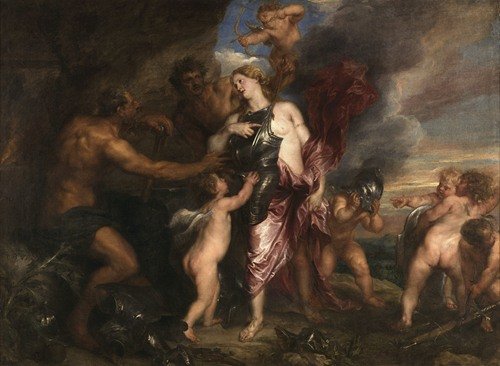 Thetis receives the new armour for Achilles in Vulcan’s forge (between 1630 and 1632)