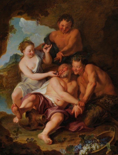 Silène barbouillé de mûres par Églé (1700 – 1701)