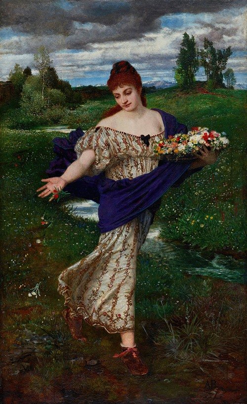 Flora, scattering flowers (1875)