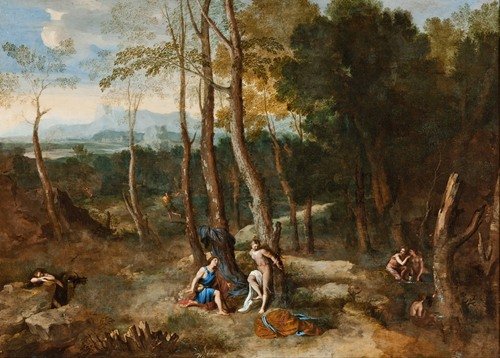 Aminta about to rescue Silvia (circa 1633)