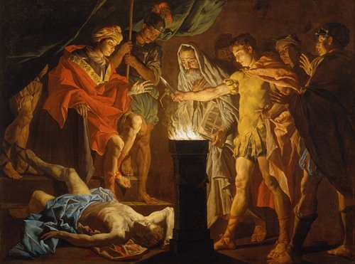 Mucius Scaevola in the presence of Lars Porsenna (early 1640s)