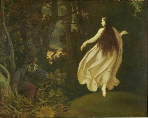 Apparition in the Forest (from Sleeping Beauty) (before 1858) — Moritz von Schwind