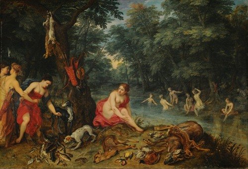 Nymphs bathing (1585-1625)