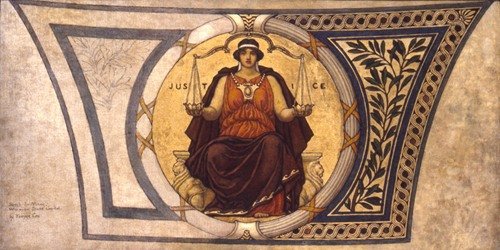 Study for Mosaic, Wisconsin State Capital, ‘Justice’ (1913)