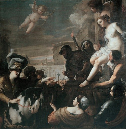 Clorinda rescues Olindo and Sophronia (1646)