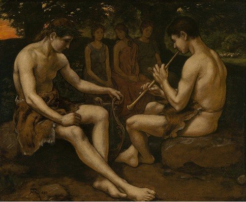 Apollon and Marsyas (1886)
