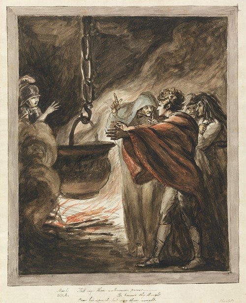 The Apparition of the Armed Head; Macbeth (ca. 1781)