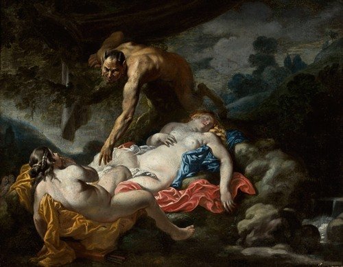 Satyr and nymphs