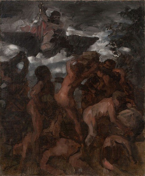 Study for the Gigantenschlacht (before 1877)