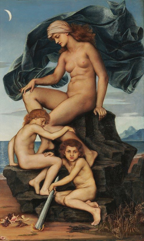 Sleep and Death, the Children of the Night (1883) — Evelyn De Morgan