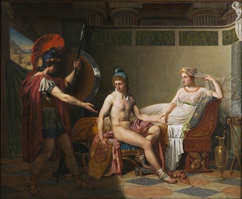 Hector Censuring Helen and Paris (ca. 1820)