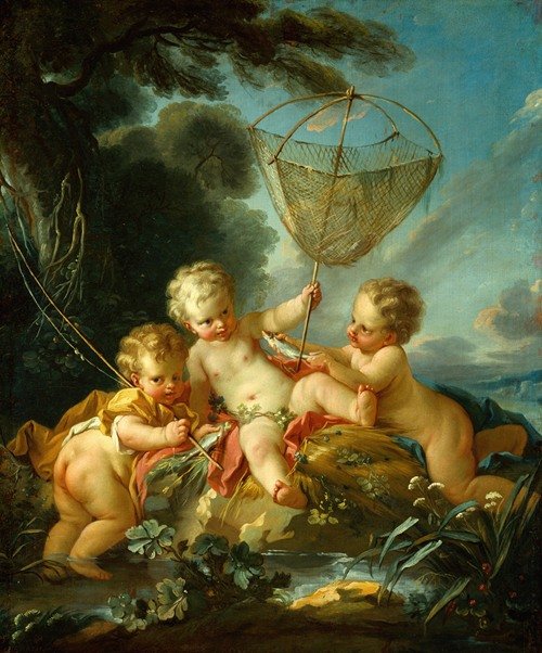 Putti as Fisherman (1744)