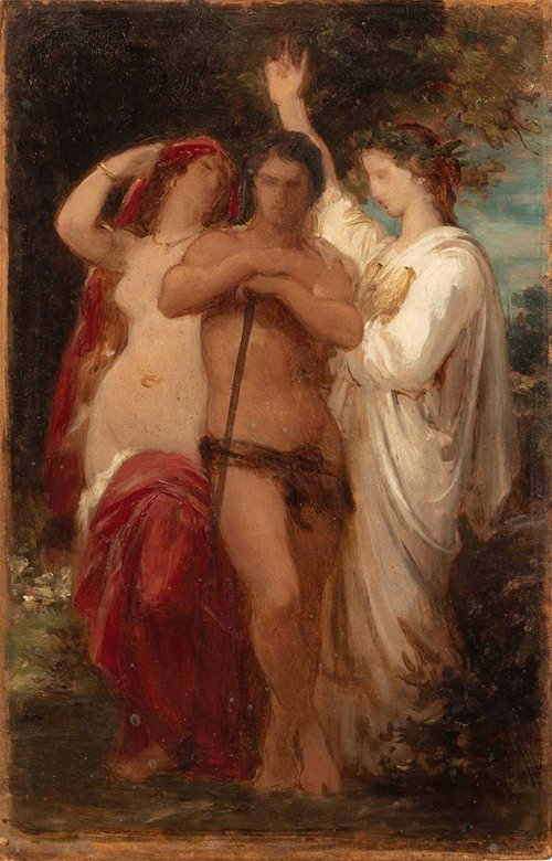 Etude pour Hercule à la croisée des chemins