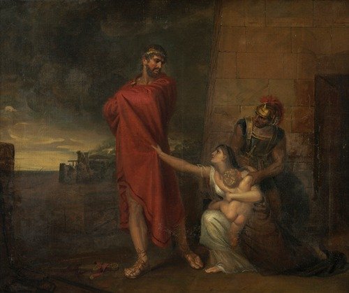 Andromache imploring Ulysses to spare the life of her son (1810)