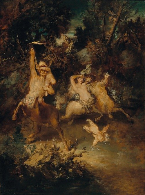 Centaurs in the Forest (c. 1865)