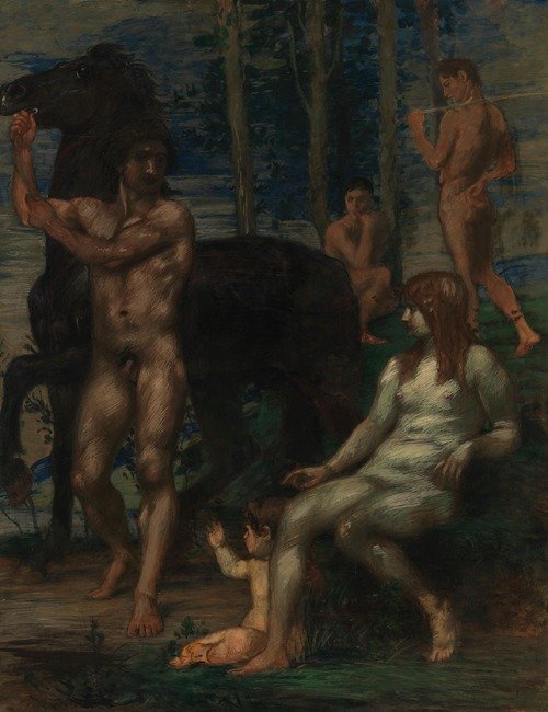 Pferdeführer und Nymphe (1881-1882)