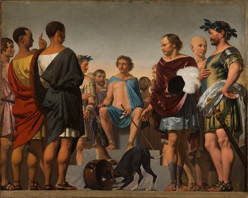 Lycurgus, the Spartan, demonstrates the importance of good education by comparing the behaviour of two dogs (between 1661 and 1662)