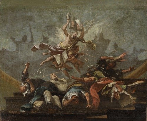 Allegory; Truth Defeating the Heretical Doctrines