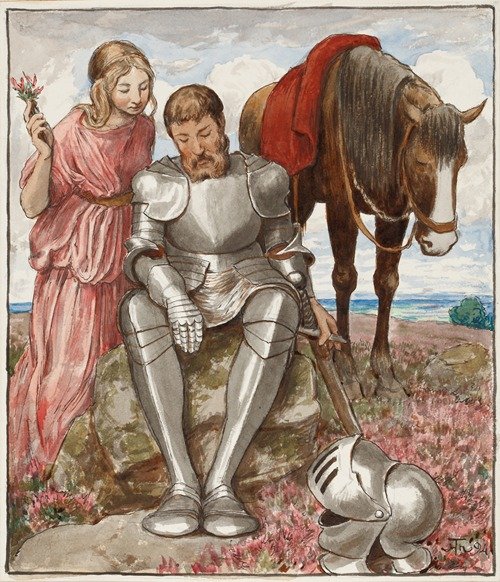 Erika and Seated Knight (1894)