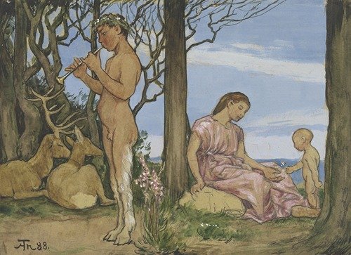 Faun and nymph (1888)
