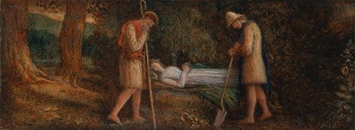 Imogen and the Shepherds, ‘Cymbeline,’ Act IV, scene II (ca. 1874)