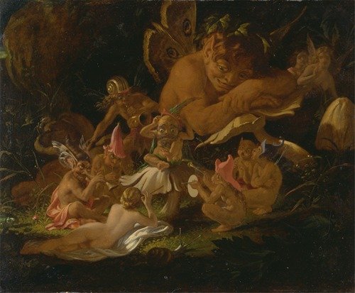 Puck and Fairies, from ‘A Midsummer Night’s Dream’ (ca. 1850)