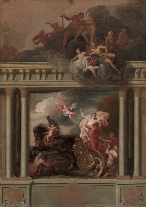 The Rape of Proserpine, design for the staircase of Devonshire House, London (ca. 1704)