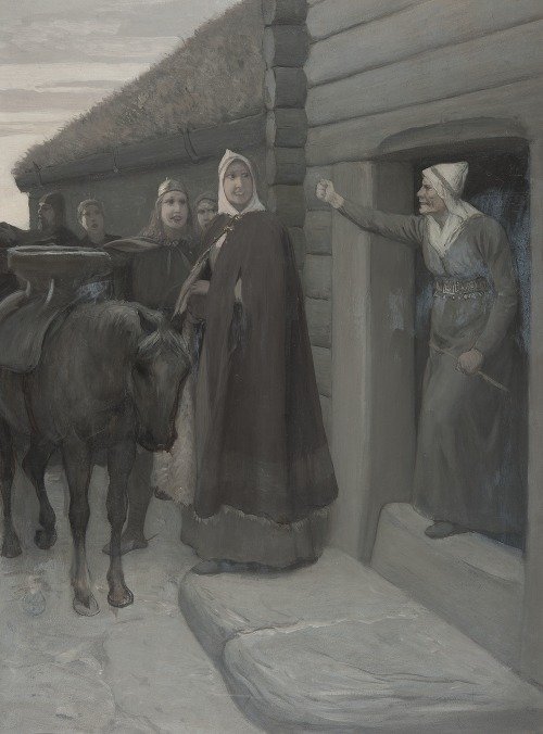 Illustration for Njal’s Saga (ca 1895-1900)