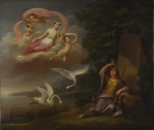 Allegory of the arrival of Crown Princess Josefina in Sweden (1823)
