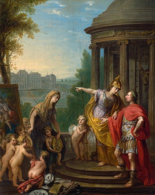 Allegorie auf die Übertragung der kaiserlichen Galerie in das Belvedere (1781)