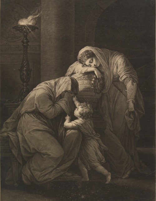 Andromache and Hecuba Weeping over the Ashes of Hector (1771)