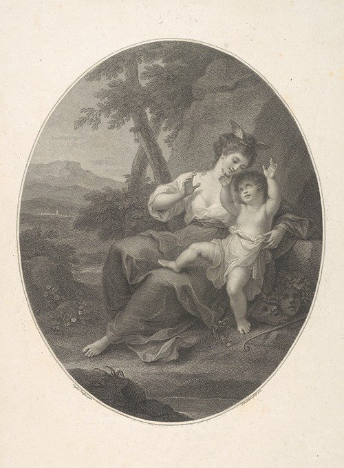 The Birth of Shakespeare (1782) — Angelica Kauffmann
