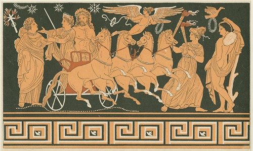 Die Hinabführung der Persephone in die Unterwelt; Abschied von der Mutter (1896)