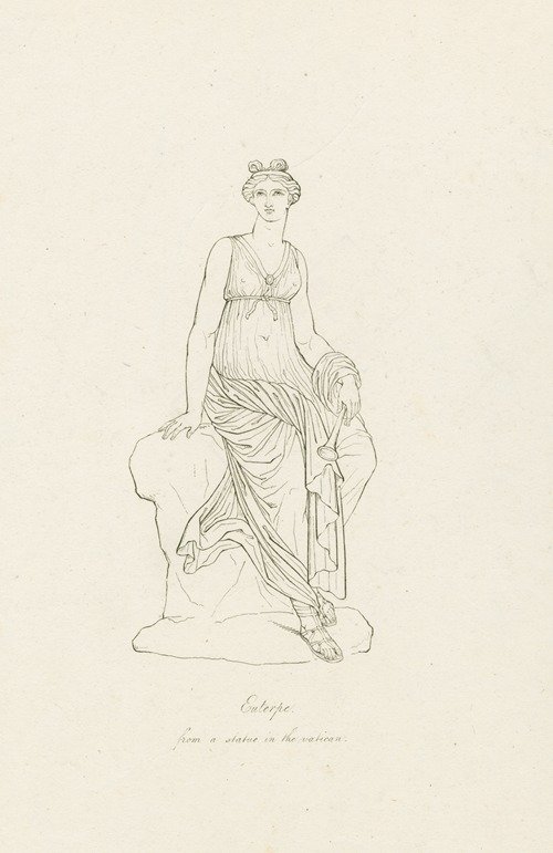 Euterpe, from a statue in the vatican (1812)