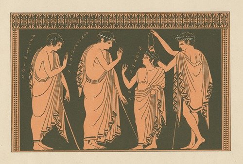 Initiation scene in the Eleusian mysteries (1893)