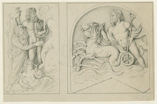 Neptune and Prometheus ; Neptune on his chariot (1872 – 1887)