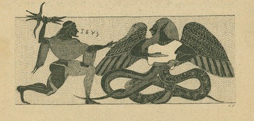 Zeus foudroyant un géant ailé (1914)