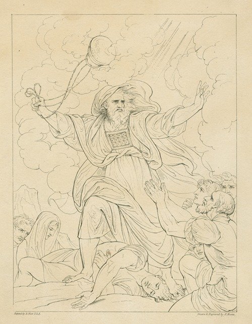 Aaron staying the plague (1811)