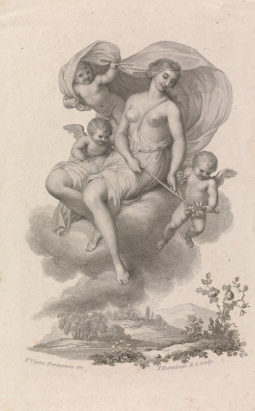 Venus with three Cupids in the Sky (1800)