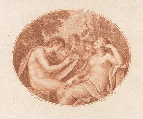 Genius Describing Beauty, And Cupid Dictating Him (1782)