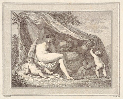 Nymphs And Putti Sleeping (1787) — Giovanni Battista Cipriani