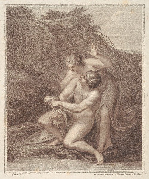 Perseus Cautiously Relating To Andromeda The Transforming Power Of Medusa’s Head (1789)