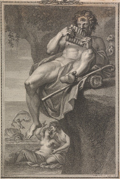 Polyhemus, Playing The Panpipes For Galatea (1783) — Giovanni Battista Cipriani