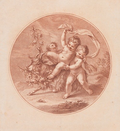 Three Putti And A Goat (ca.1785)
