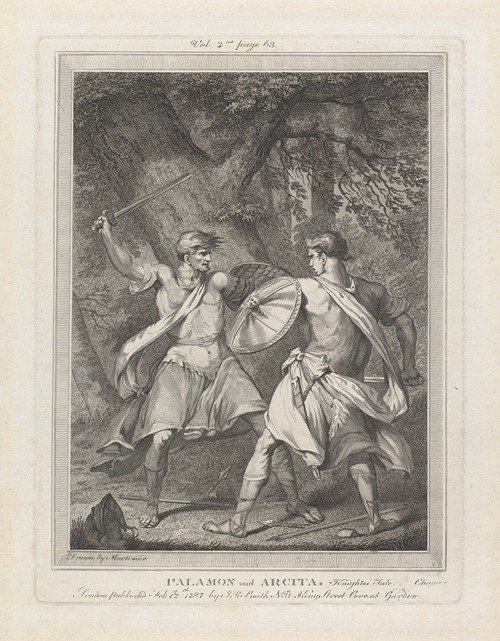 Palamon and Arcita, from ‘The Canterbury Tales’
